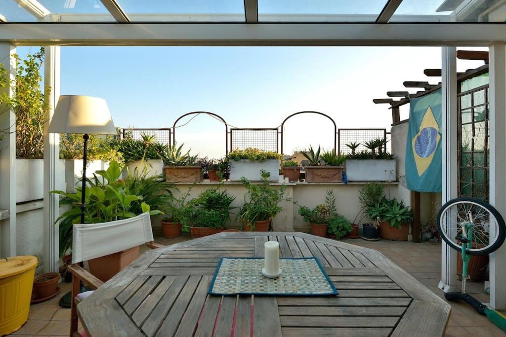 Super Sunny Penthouse With Terrace Appartement Rome Buitenkant foto